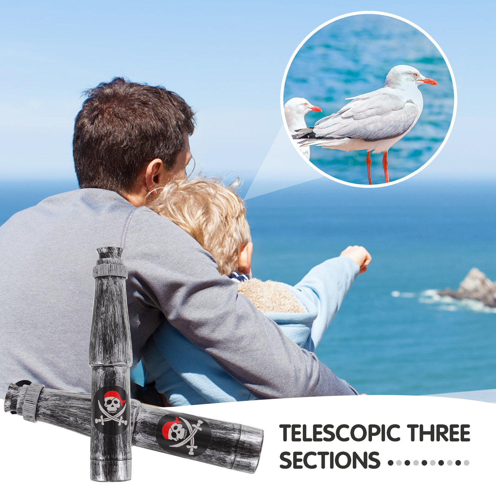 6Pcs Kids Pirate Monocular Tel - Outdoor Adventure Educator ulasan dan harga