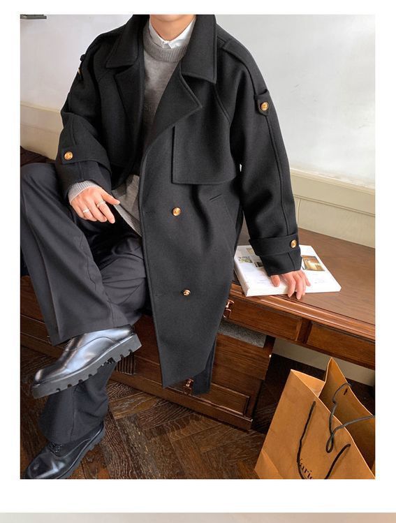 Trench Long Coat Mens Fleece-L - Outdoor Adventure And Travel ulasan dan harga