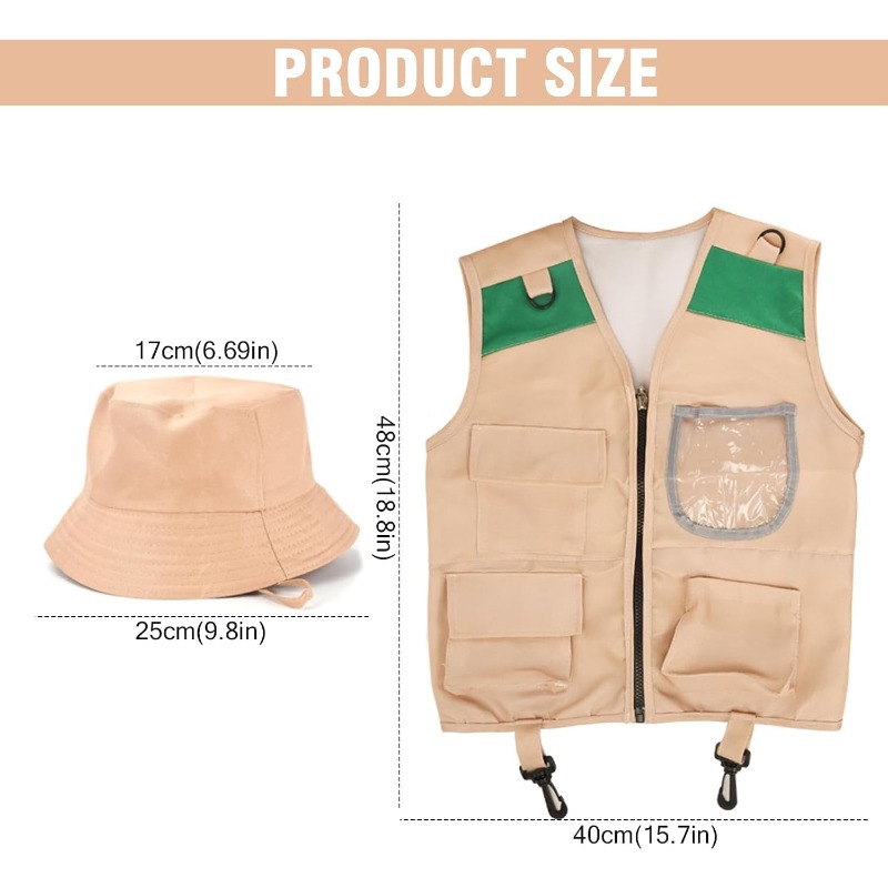 Safari Costume with Cargo Vest - Outdoor Adventure Games ulasan dan harga
