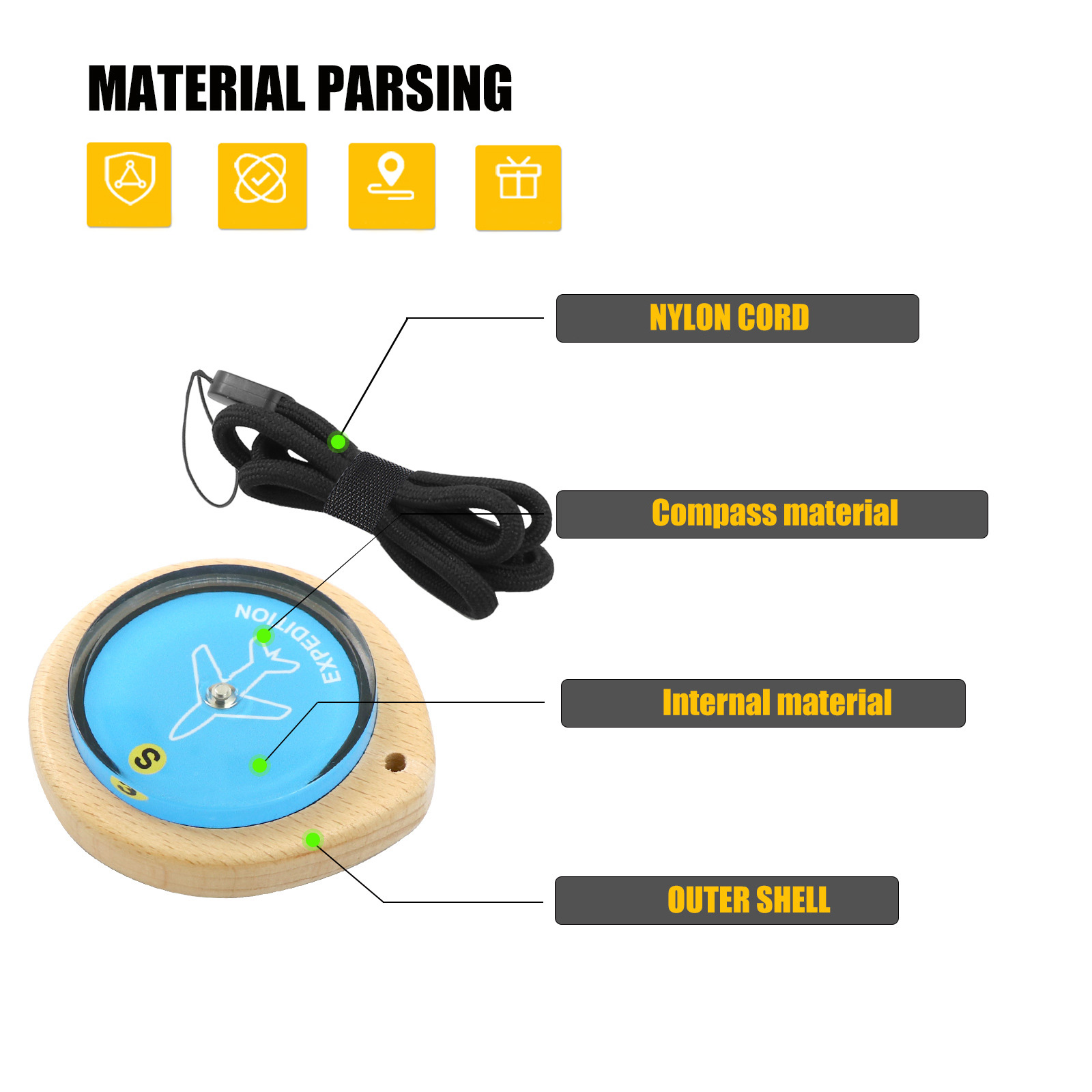Portable Wooden Direction Find - Outdoor Adventure Educator ulasan dan harga