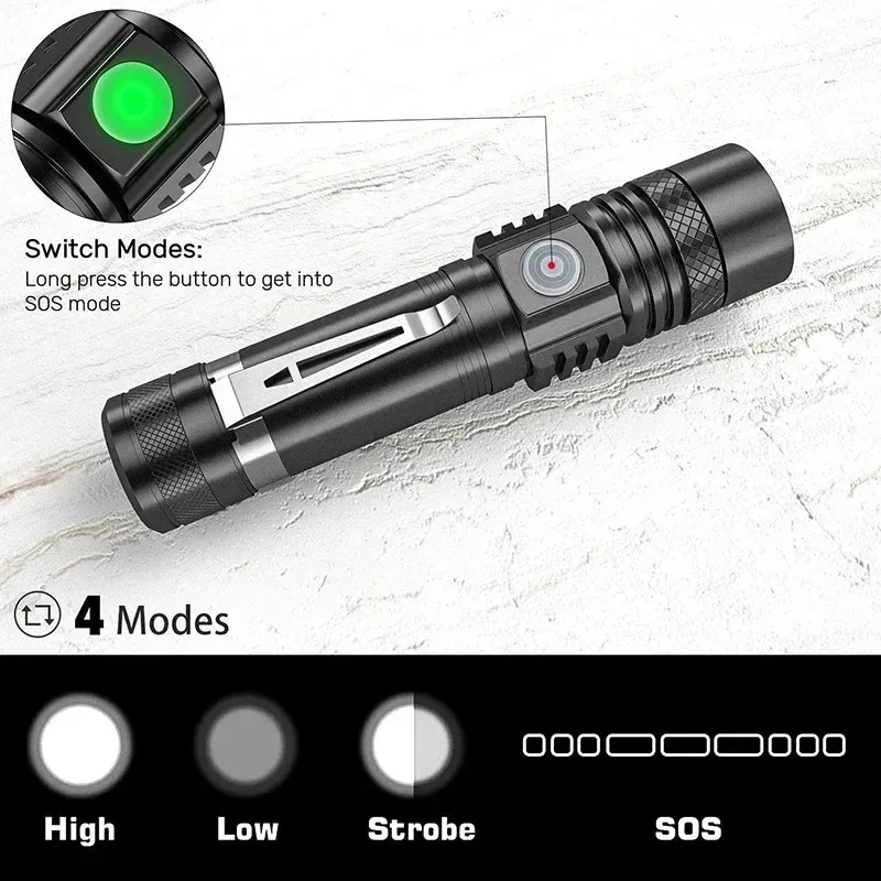 Rechargeable T6 Handheld Flash - Outdoor Adventure Trips ulasan dan harga
