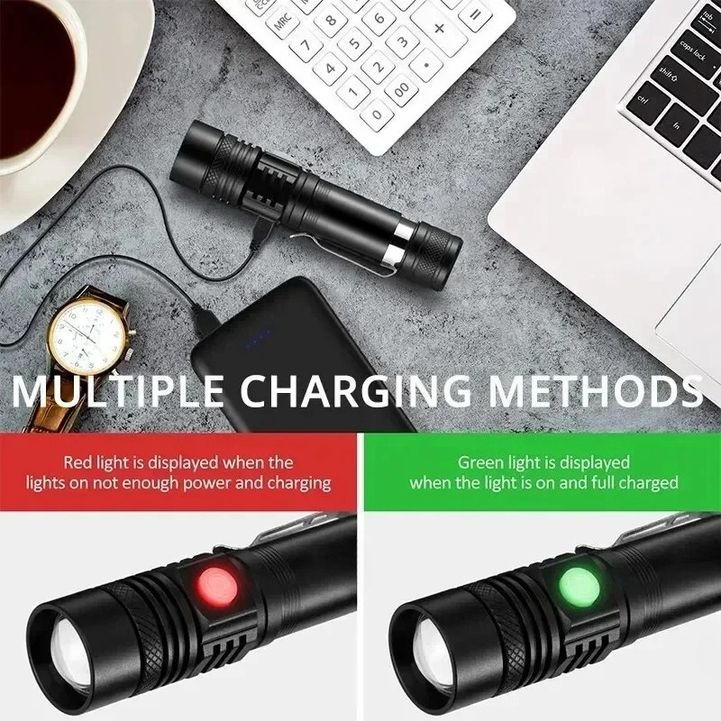 Rechargeable T6 Handheld Flash - Outdoor Adventure Trips ulasan dan harga