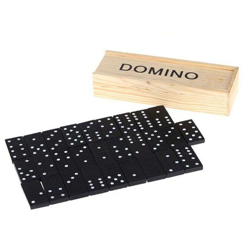 28pcs/Set Wooden Domino Board  - Outdoor Adventure Games ulasan dan harga