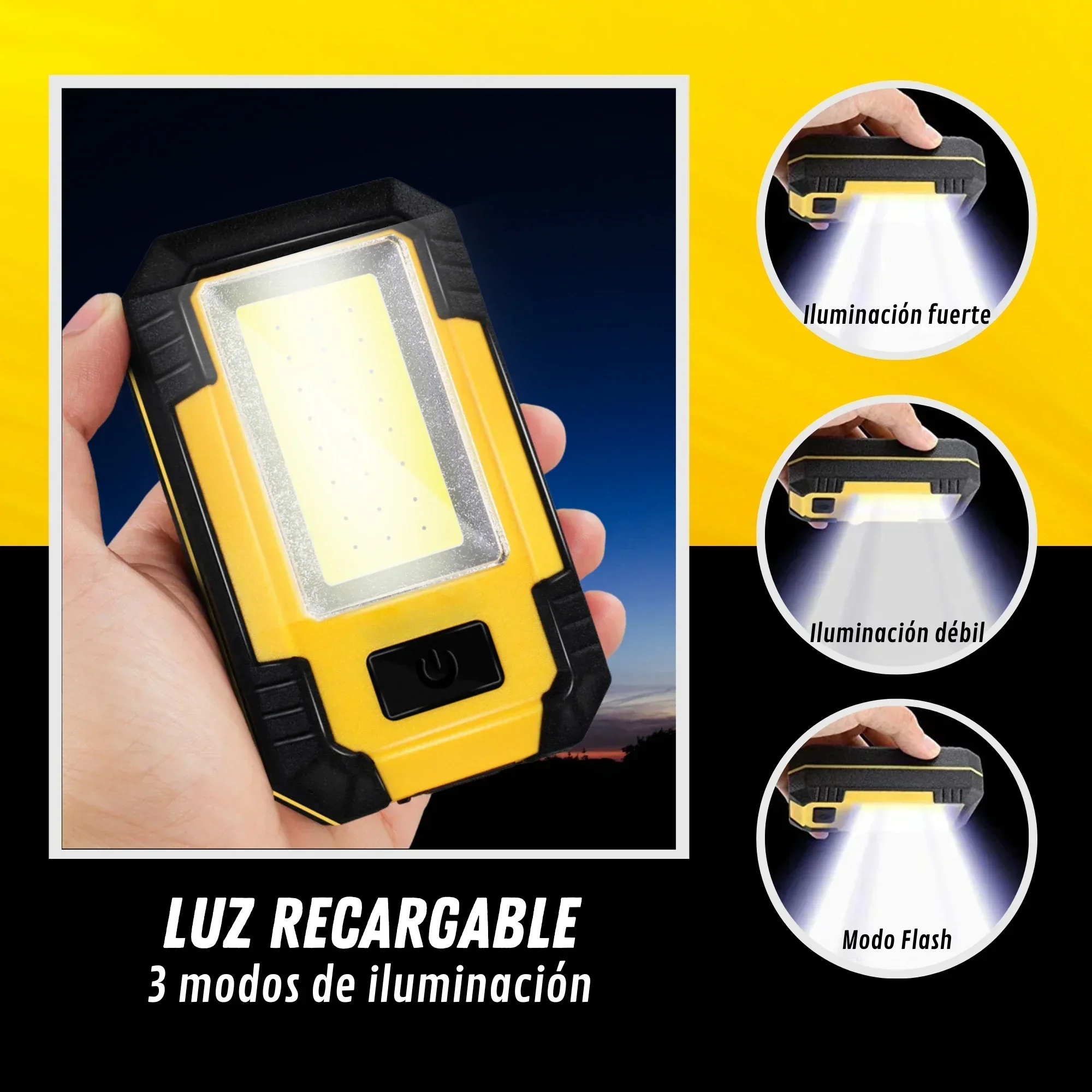 Rechargeable 4000MaH Work Ligh - Outdoor Adventure Trips ulasan dan harga