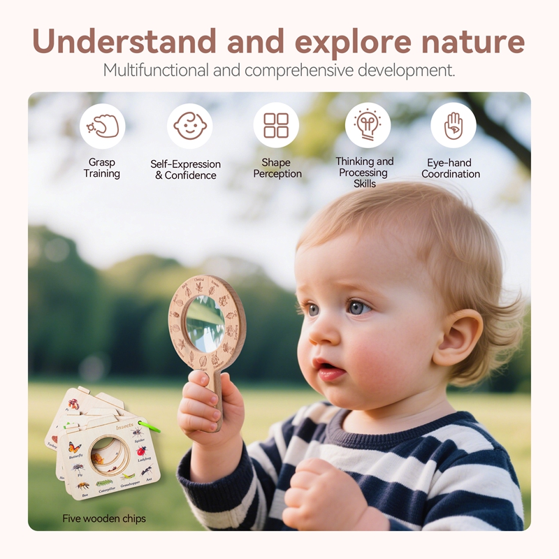 Wooden Magnifying Glass Outdoo - Outdoor Adventure Educator ulasan dan harga