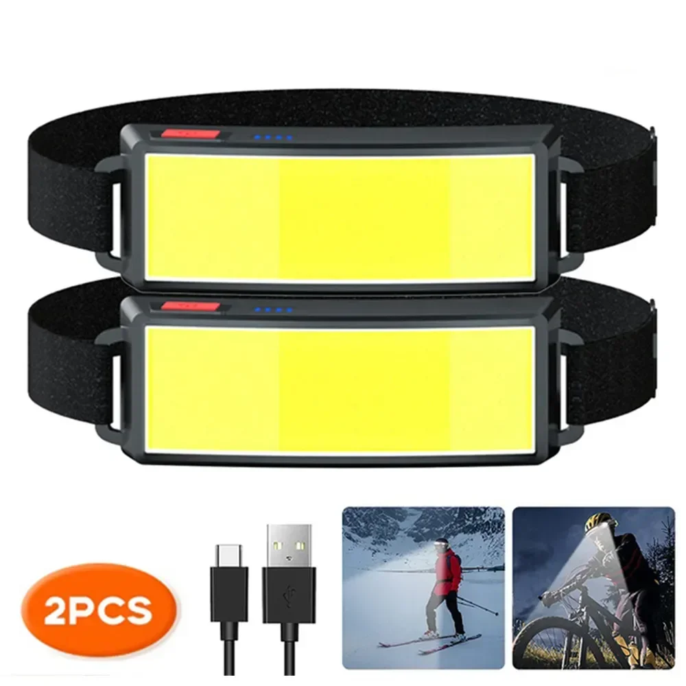 COB Portable LED Headlights Ou - Outdoor Adventure Trips ulasan dan harga