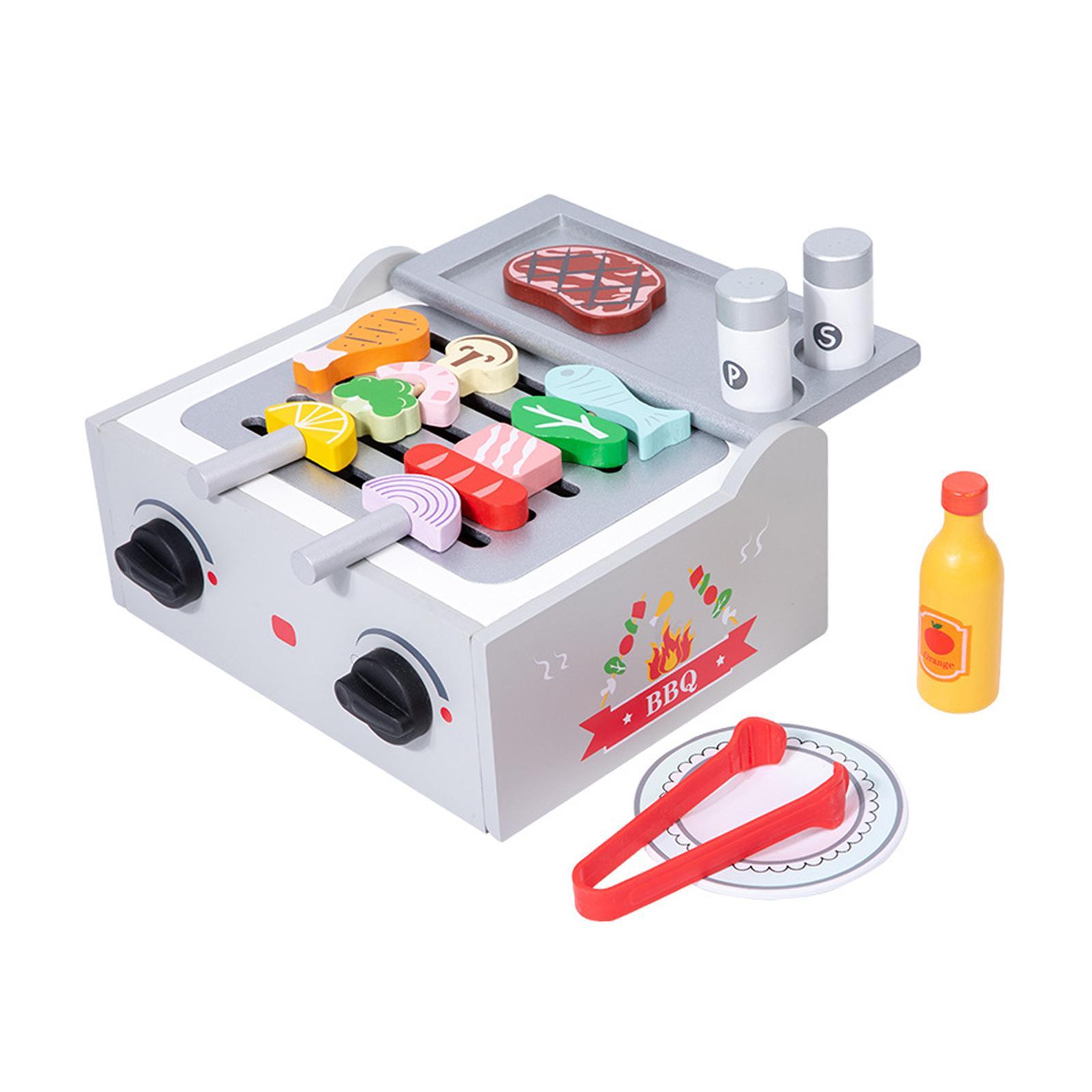 Kids Wooden Barbecue Playset - - Outdoor Adventure Girls ulasan dan harga