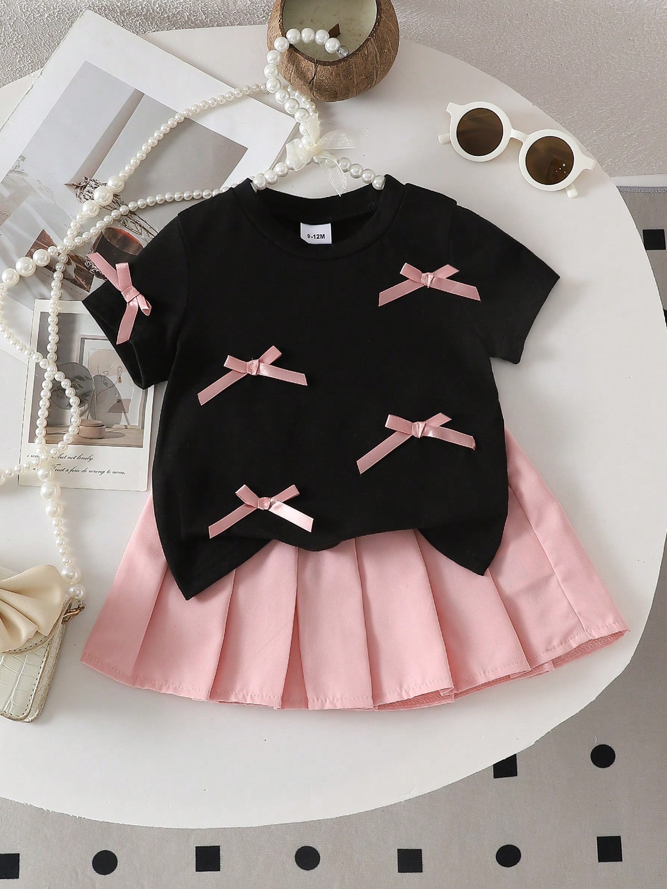 Two-piece baby girl 3D bow cas - Outdoor Adventure Girls ulasan dan harga