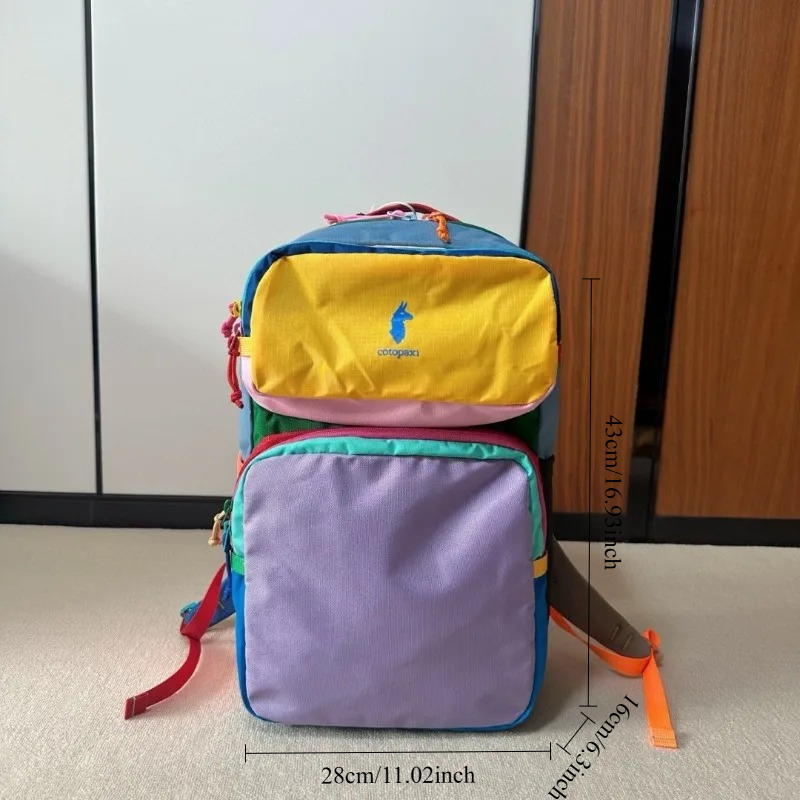 Dopamine Color Block Backpack  - Outdoor Adventure Trips ulasan dan harga