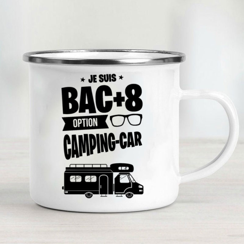 Camping Car Enamel Mug Adventu - Outdoor Adventure And Travel ulasan dan harga