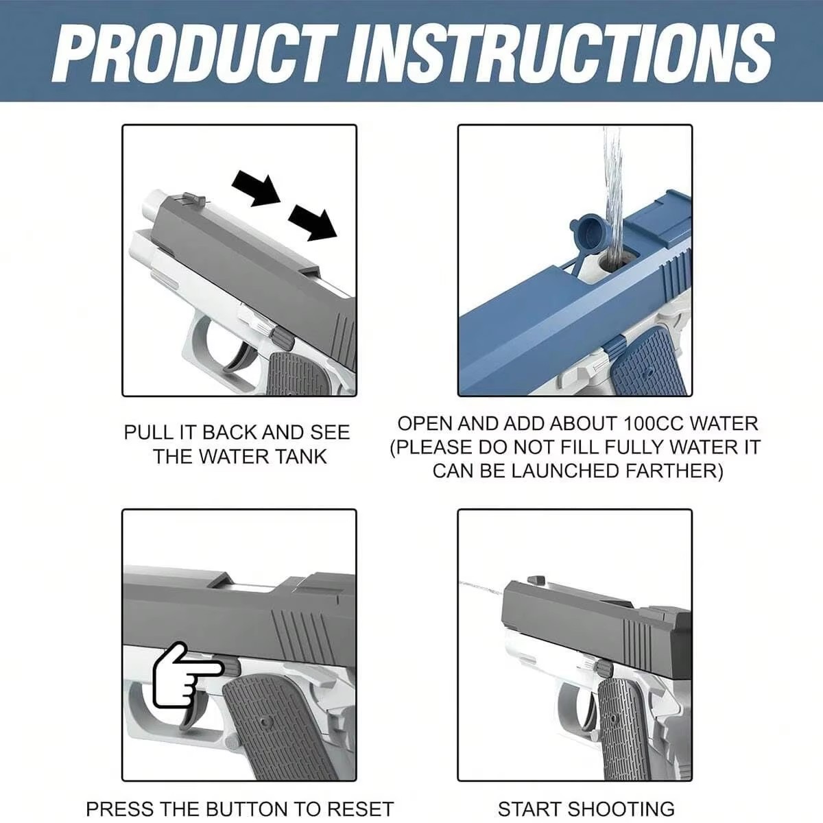 M1911 Summer Water Guns Pistol - Outdoor Adventure Games ulasan dan harga